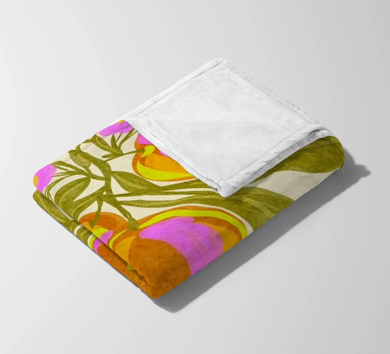 Manghi esotici e fiori coperta in pile da Nikitajariwala