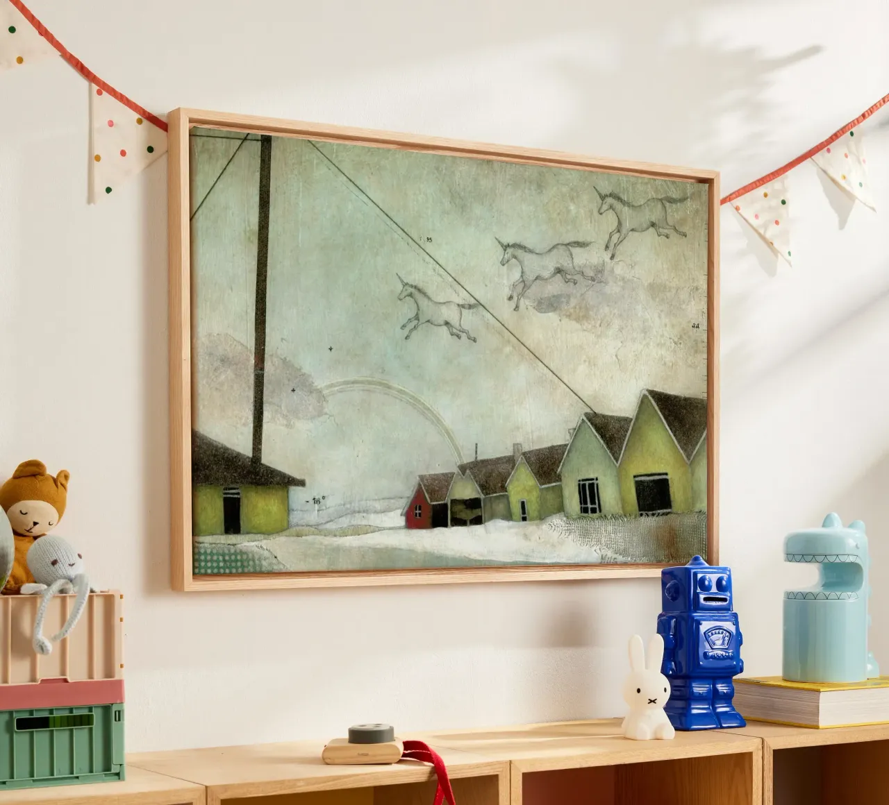 JorgeRegula canvas met Baklijst van milsgan