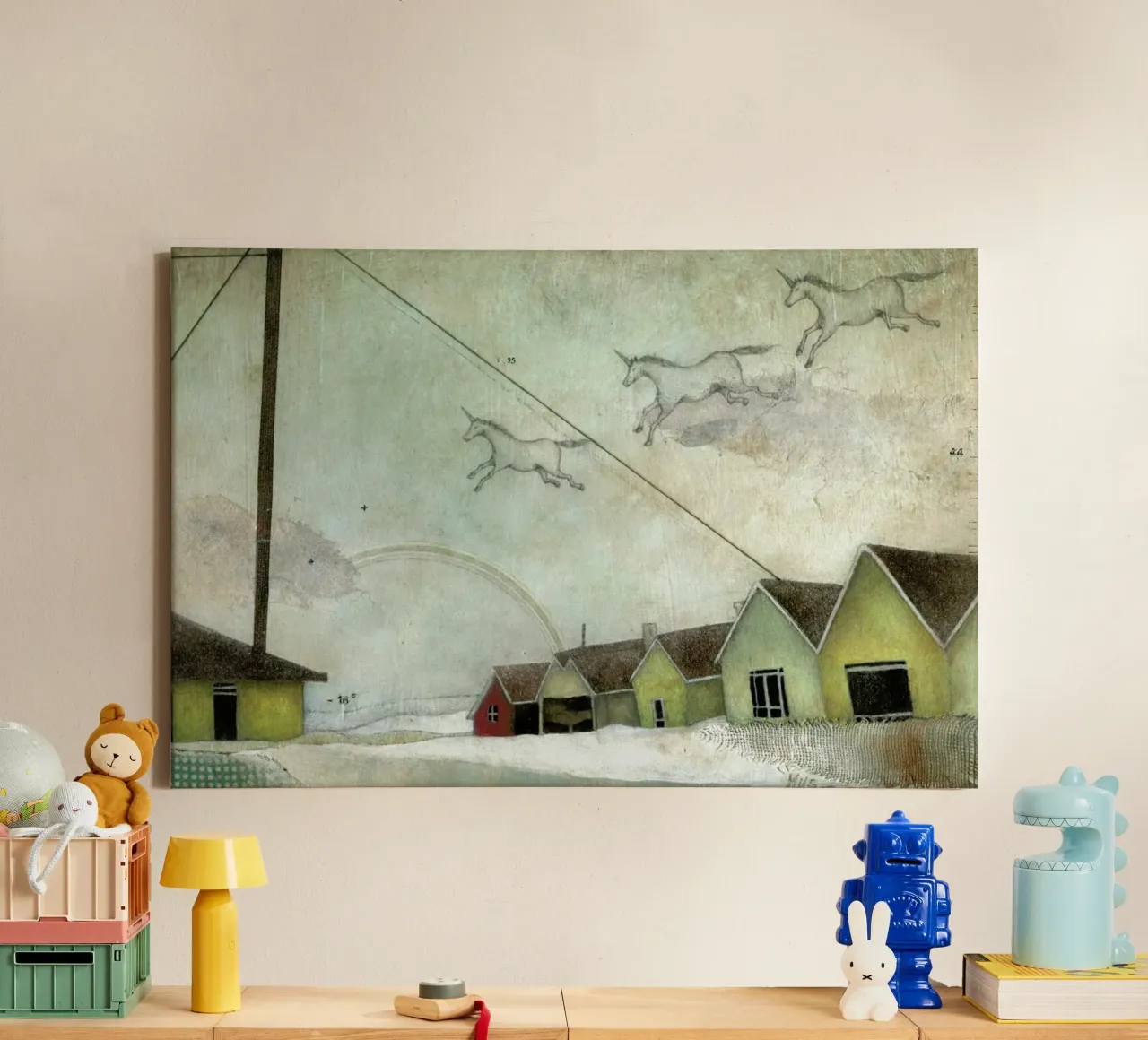 JorgeRegula canvas met Baklijst van milsgan