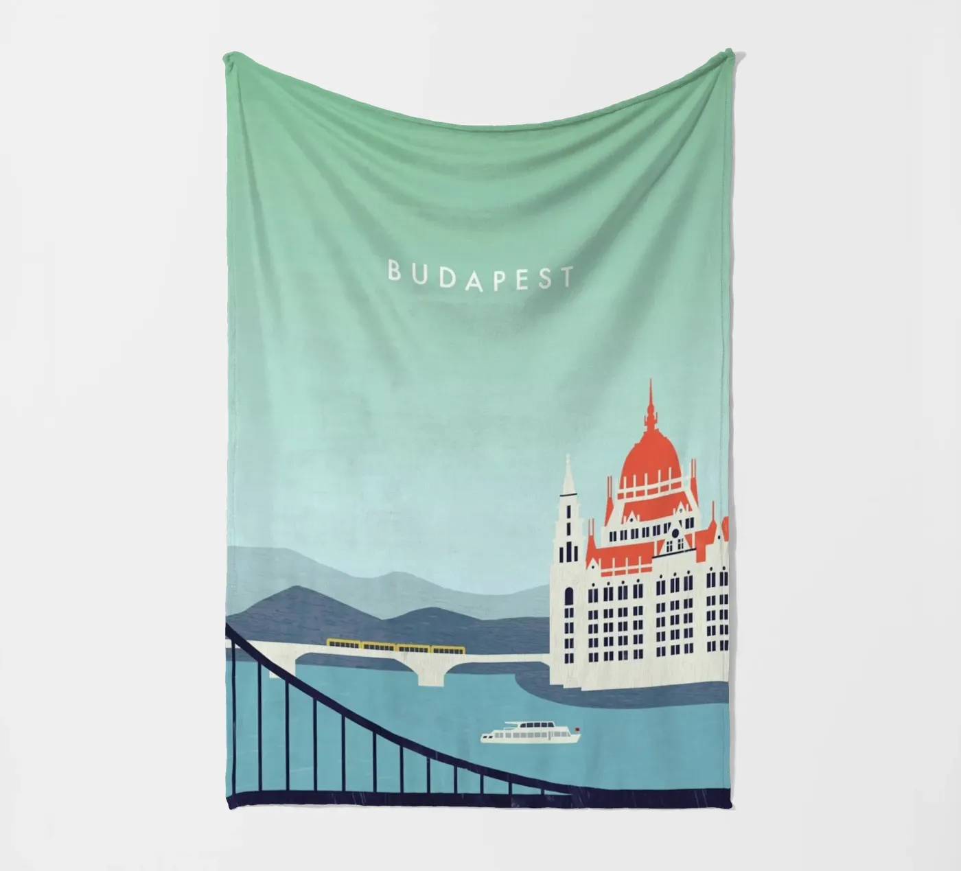 Budapest Fleecedecke von Katinka Reinke