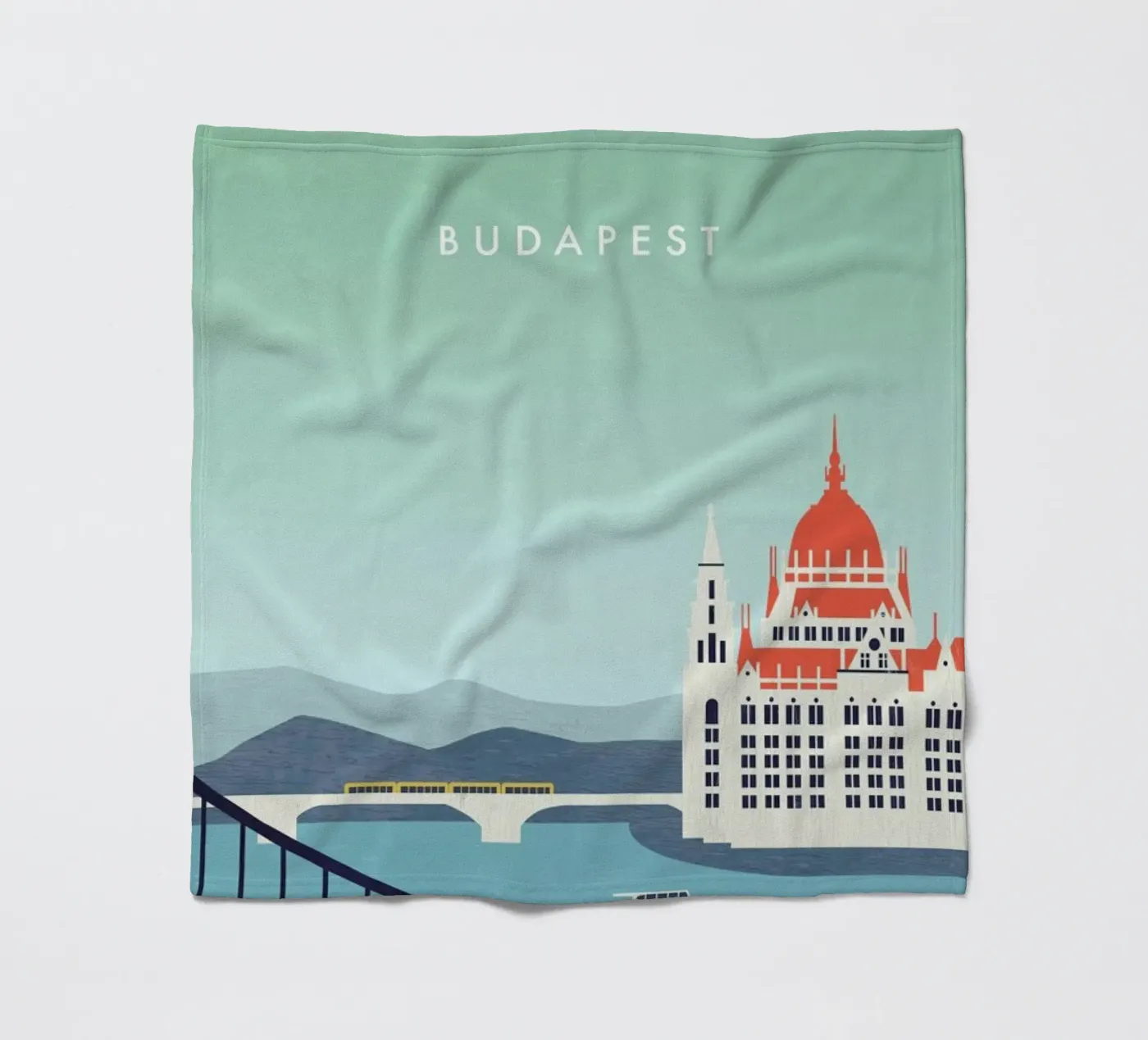 Budapest Fleecedecke von Katinka Reinke