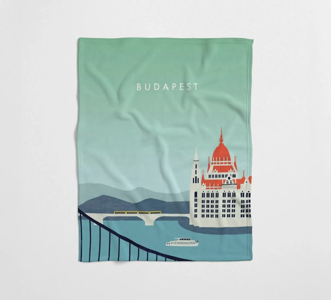 Budapest Fleecedecke von Katinka Reinke