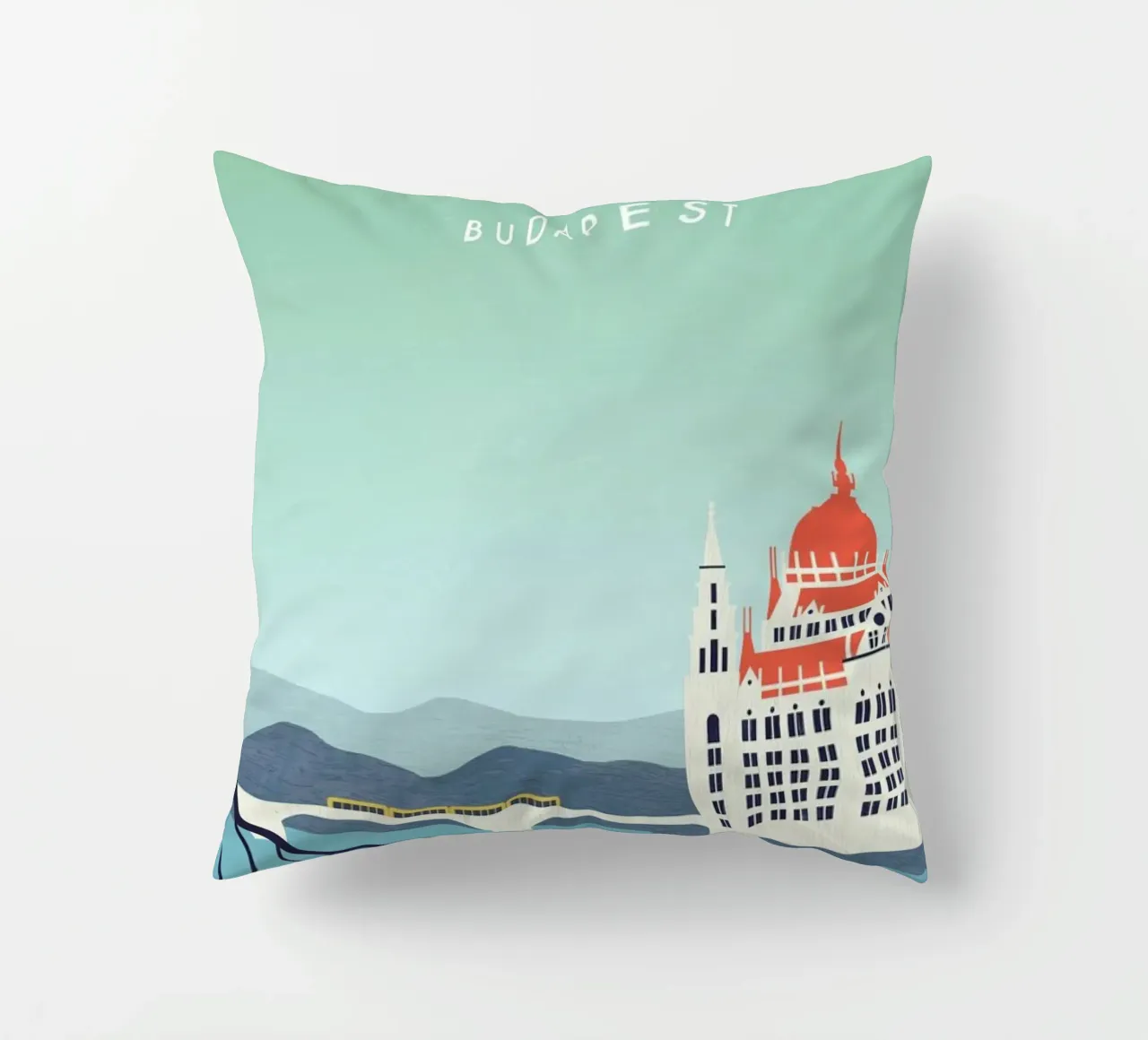 Budapest Kissen von Katinka Reinke