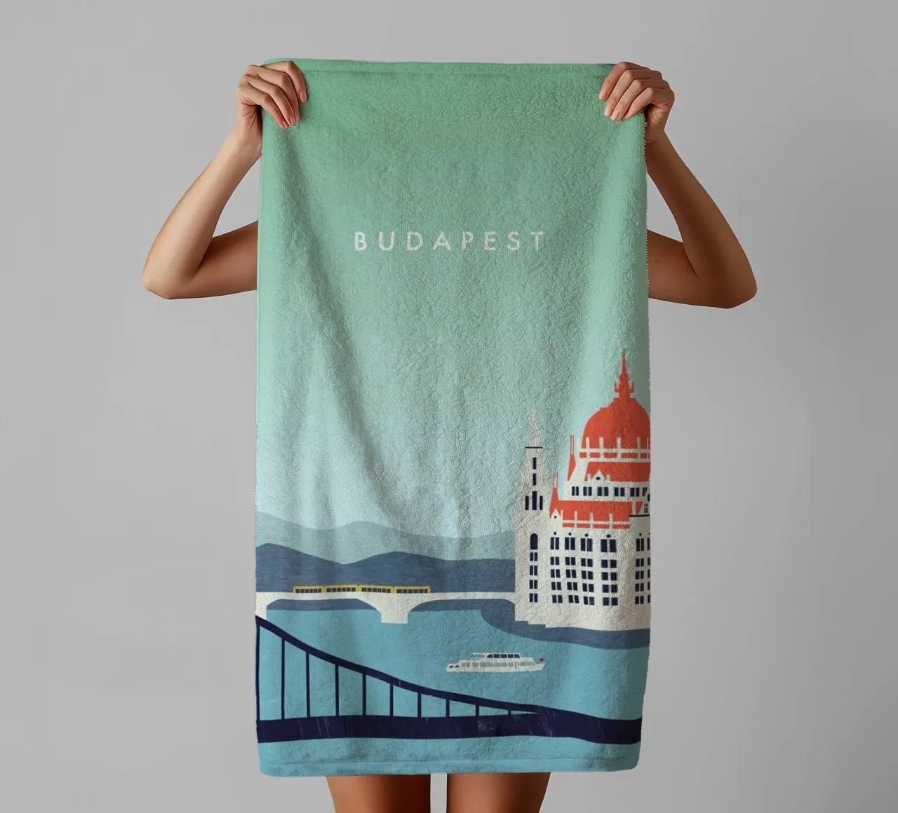Budapest towel by Katinka Reinke