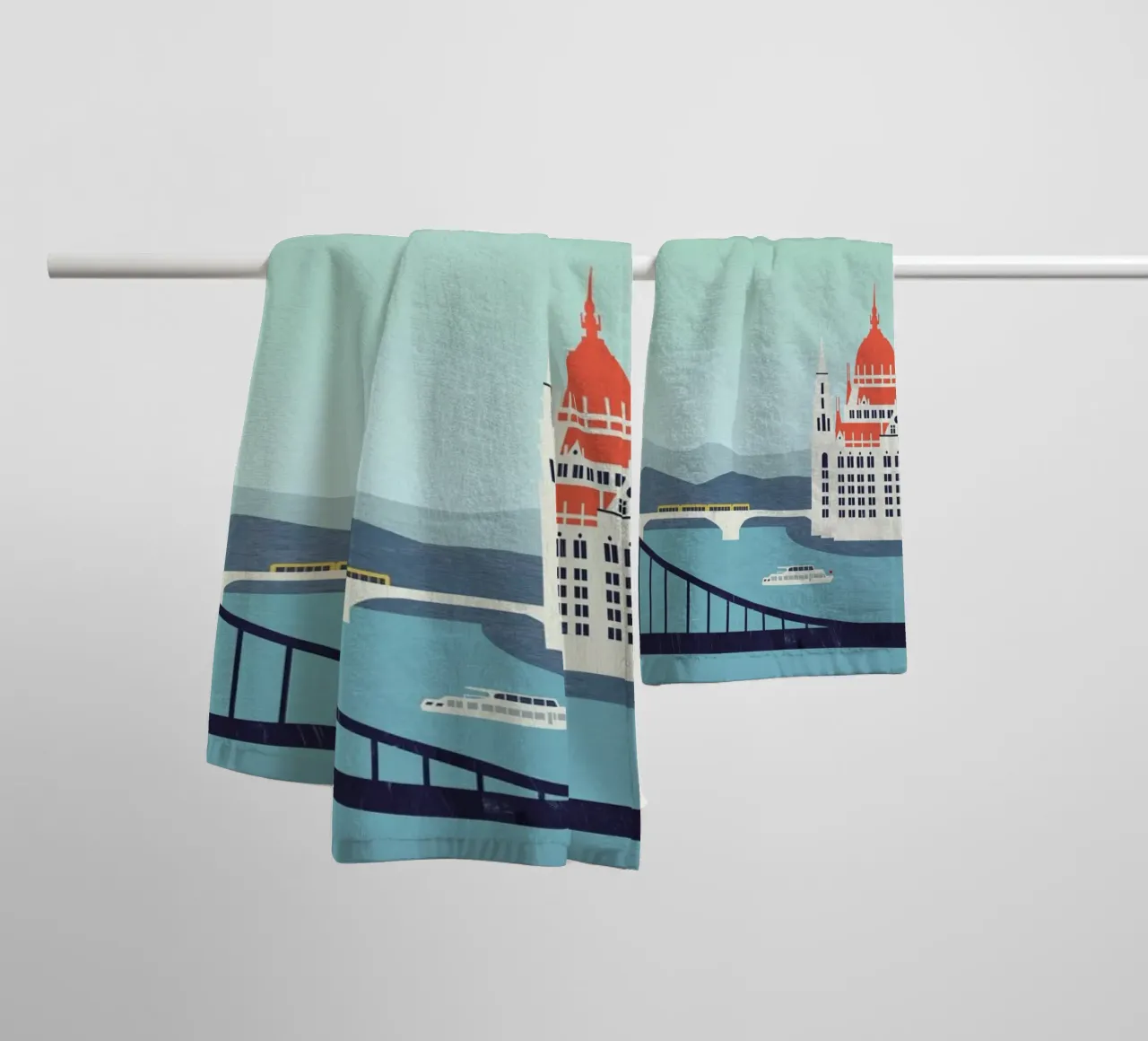 Budapest towel by Katinka Reinke