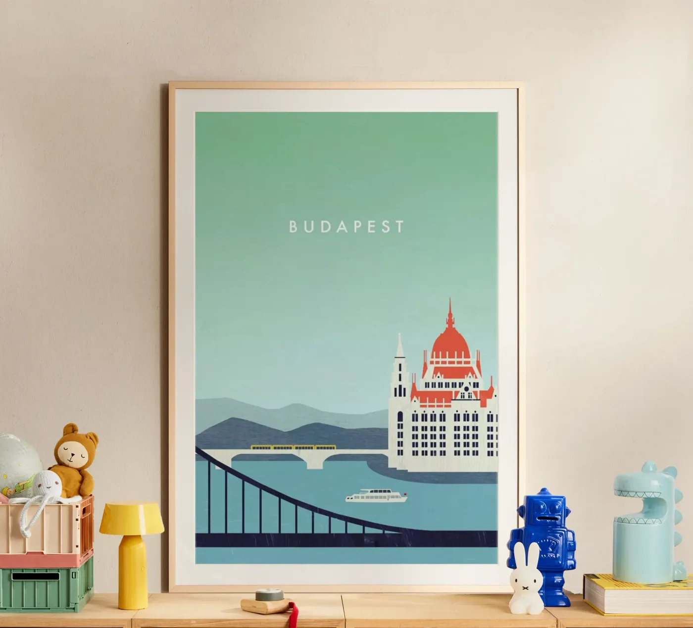Budapest poster van Katinka Reinke
