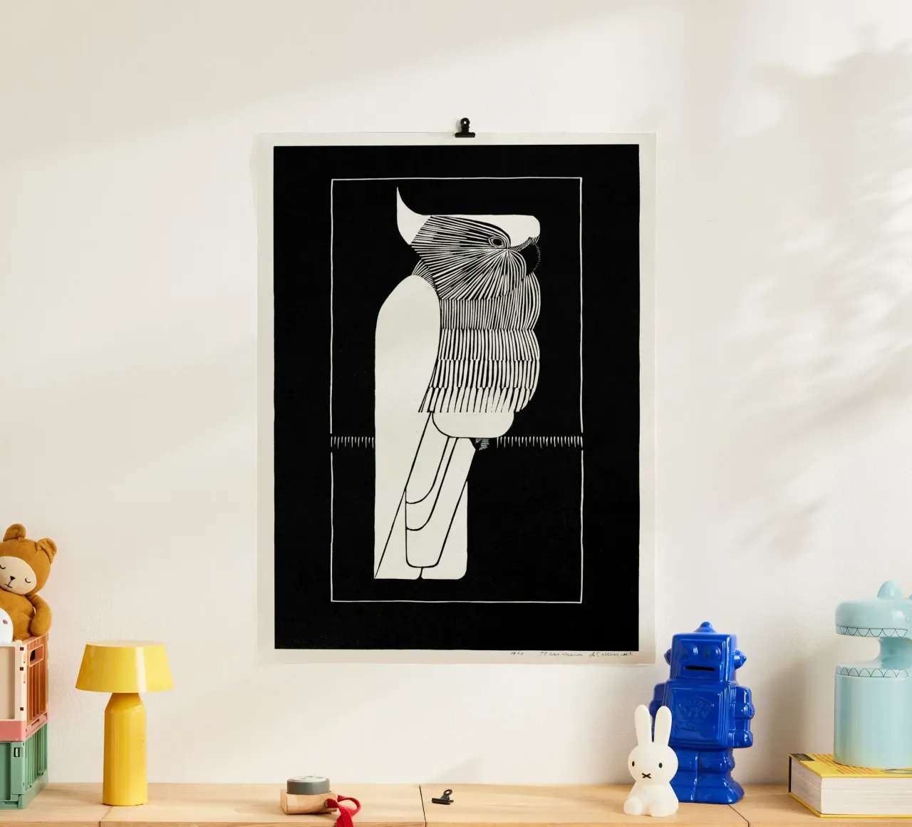 Samuel Jessurun de Mesquita - Cacatua dalla cresta sulfurea poster da Old Masters