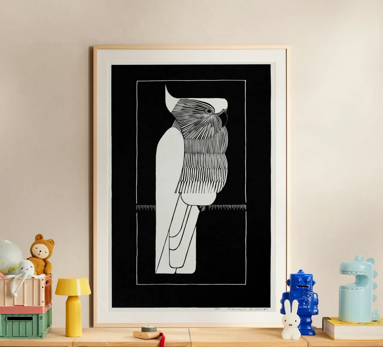 Samuel Jessurun de Mesquita - Cacatua dalla cresta sulfurea poster da Old Masters