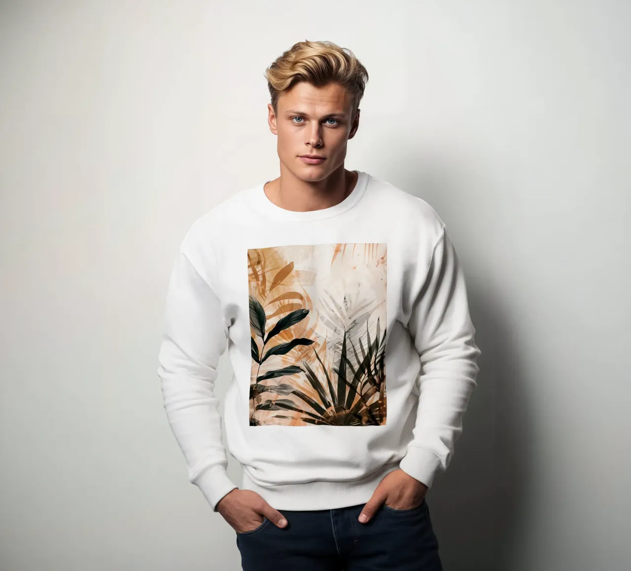 Leaves Boho B felpa da Mateo