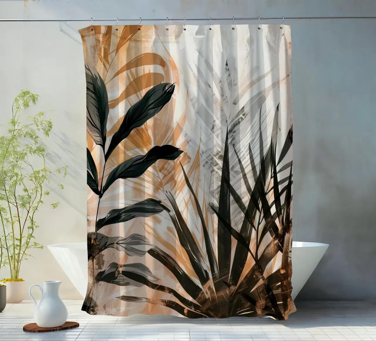 Leaves Boho B tenda da doccia da Mateo