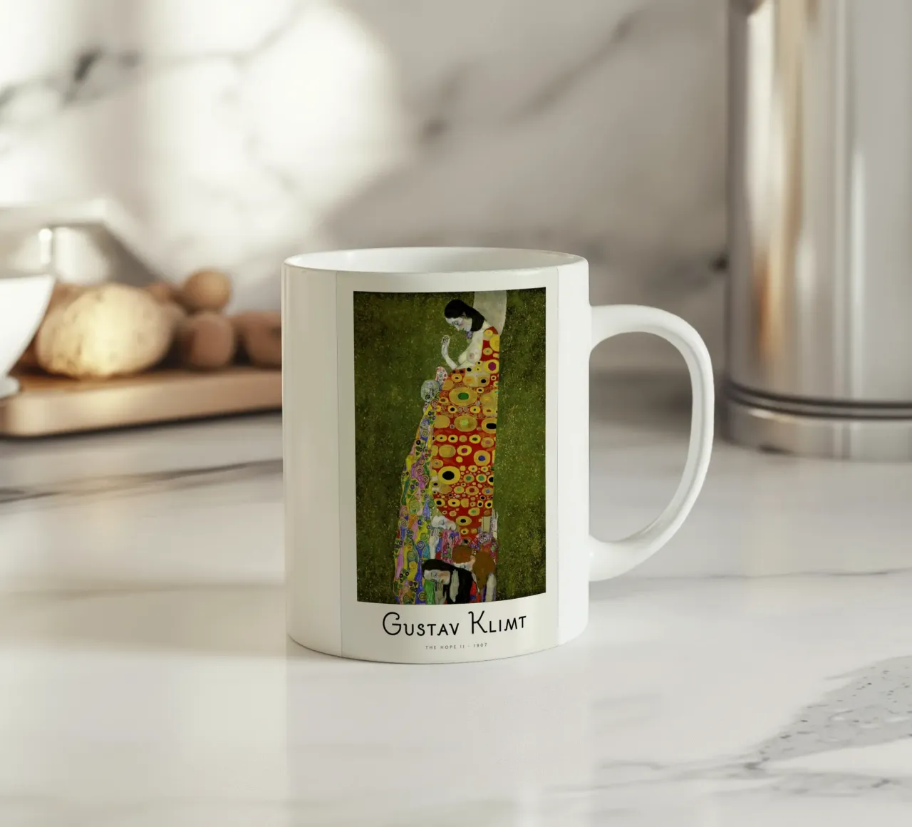 Klimt - The Hope II ceramic mug by ARTOTHEK