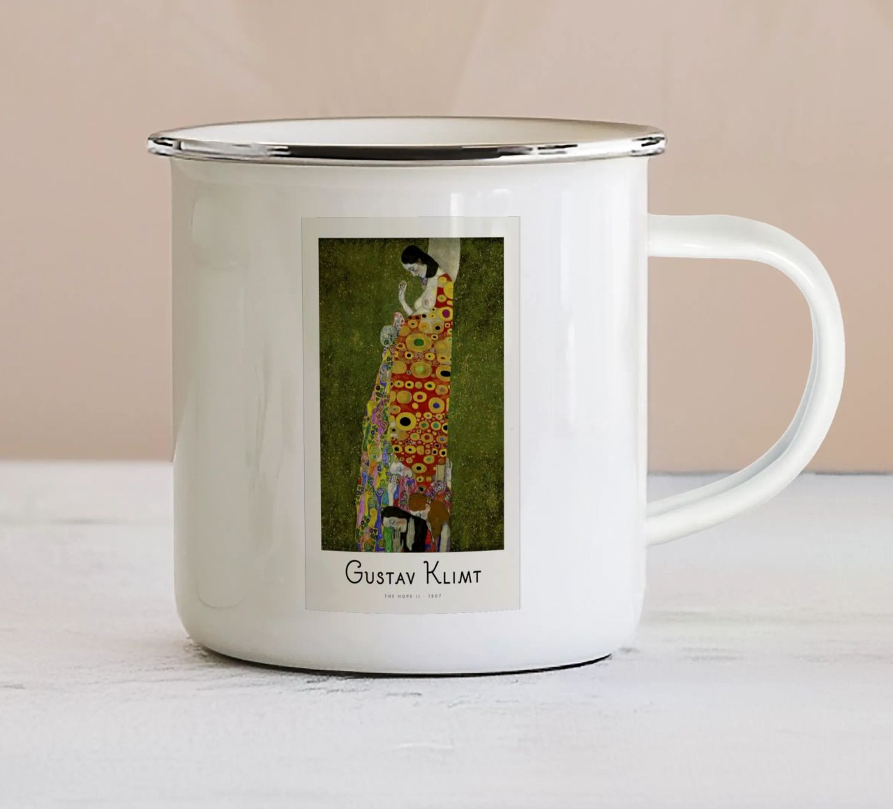 Klimt - The Hope II tazza in smalto da ARTOTHEK
