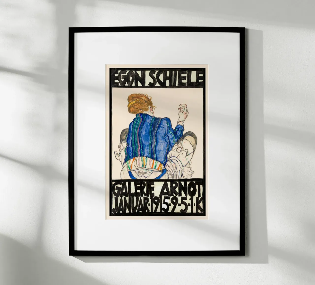Egon Schiele - Ausstellung - Seated Woman Back View Poster von Old Masters