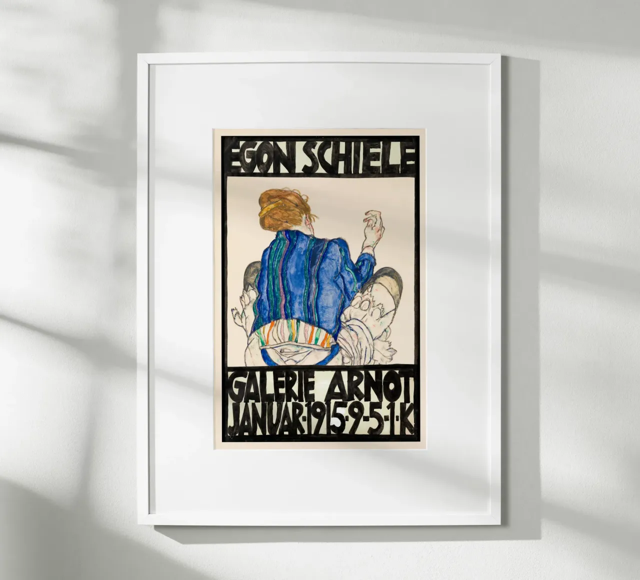 Egon Schiele - Ausstellung - Seated Woman Back View Poster von Old Masters