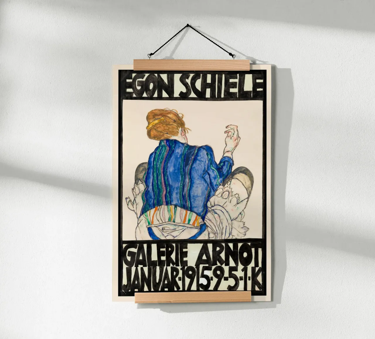 Egon Schiele - Ausstellung - Seated Woman Back View Poster von Old Masters