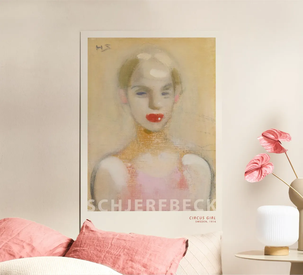 Helene Schjerfbeck - Ragazza del circo poster da Old Masters