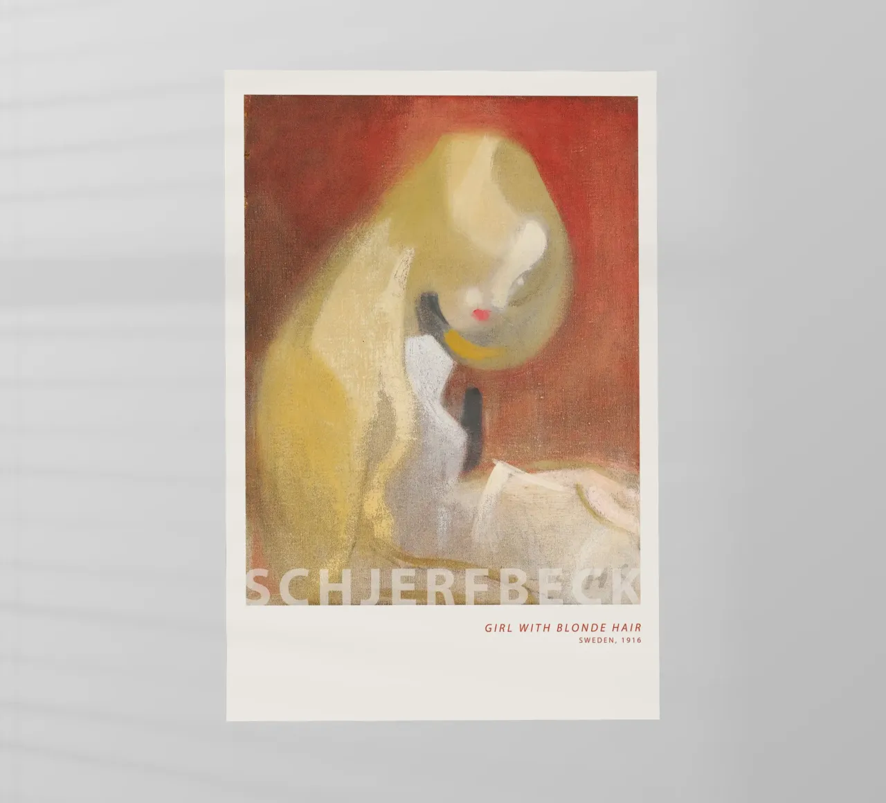Helene Schjerfbeck - Ragazza con i capelli biondi pellicola backlit da Old Masters