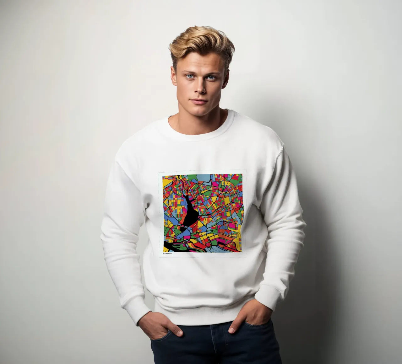 Hamburg felpa da The Cartography Collection