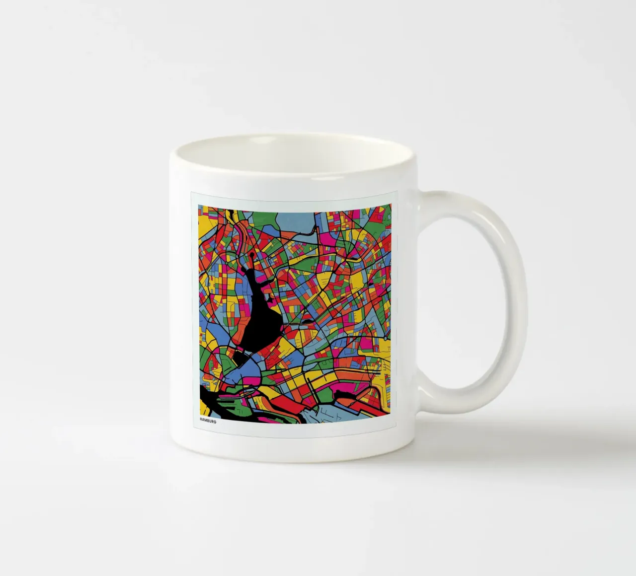 Hamburg tazza in ceramica da The Cartography Collection