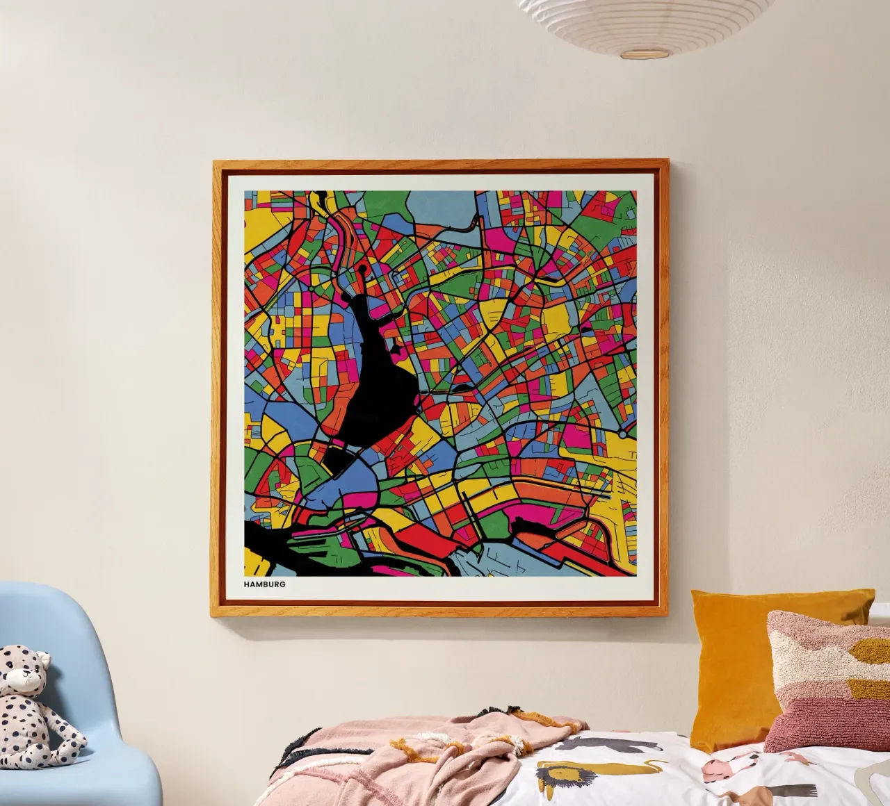 Hamburg plexiglass da The Cartography Collection