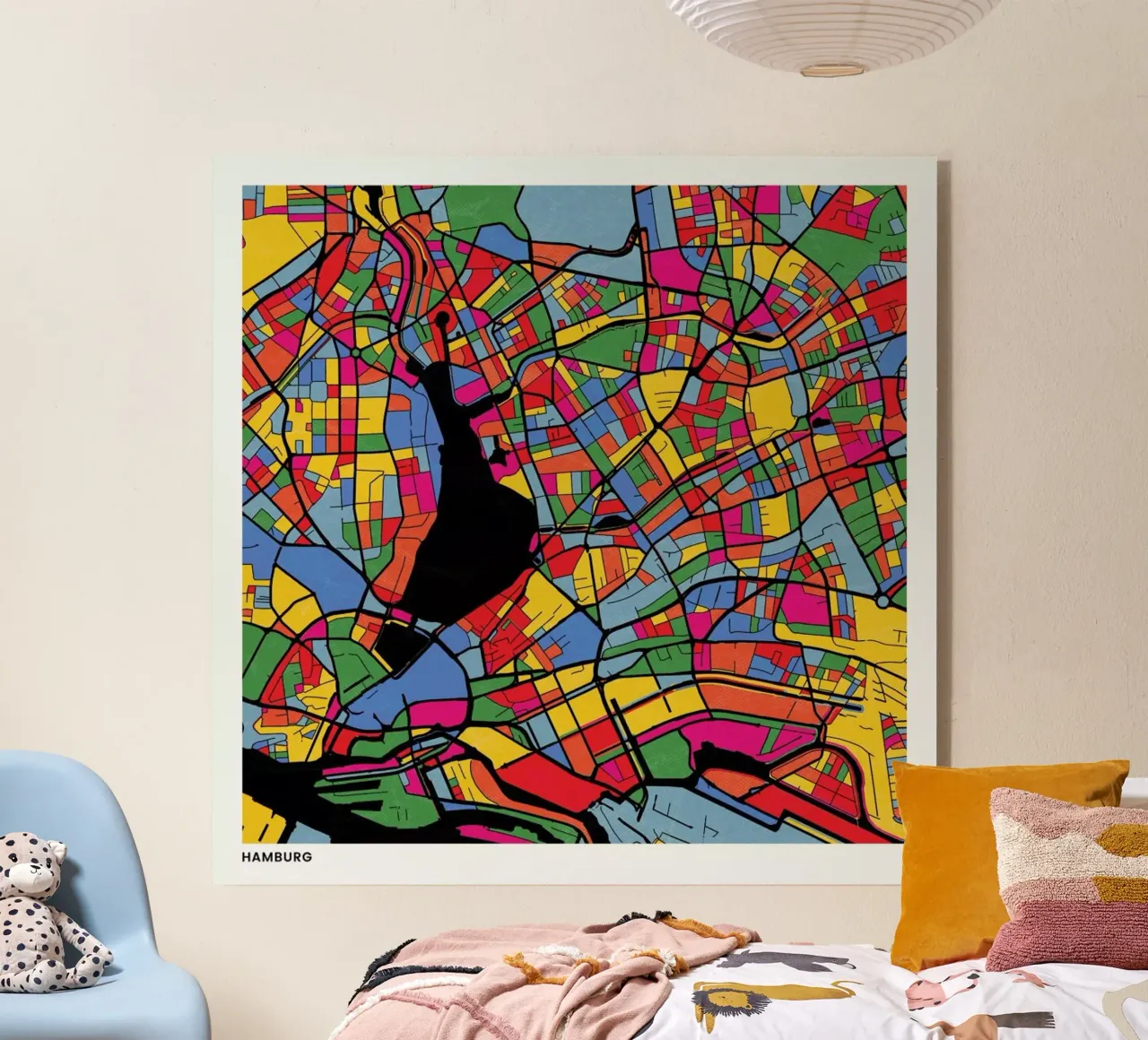 Hamburg plexiglass da The Cartography Collection