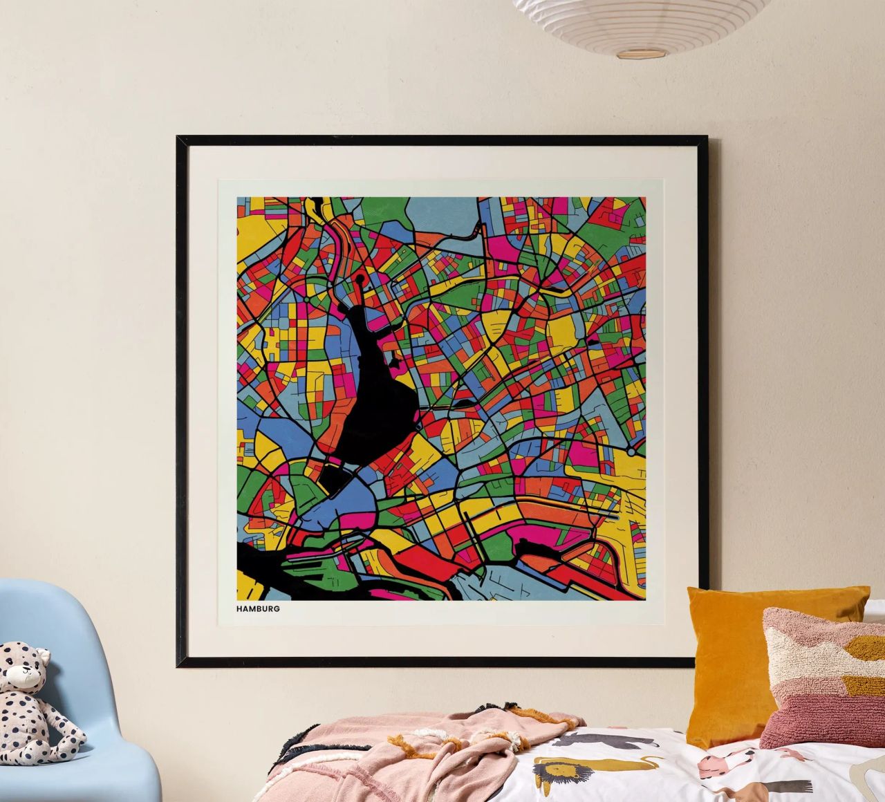 Hamburg poster by The Cartography Collection