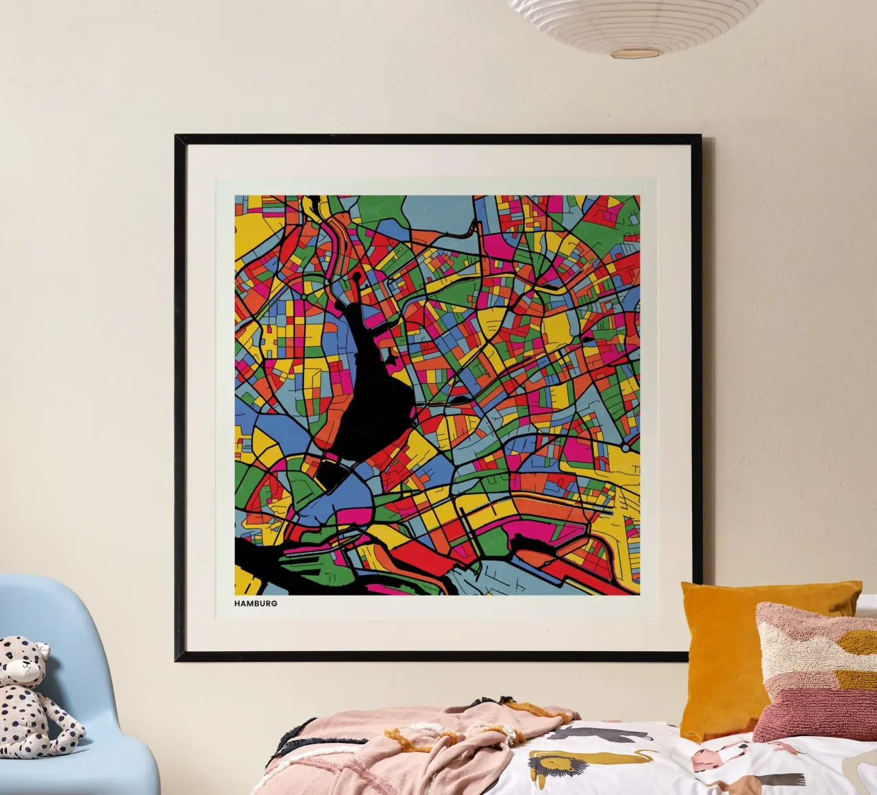 Hamburg poster da The Cartography Collection