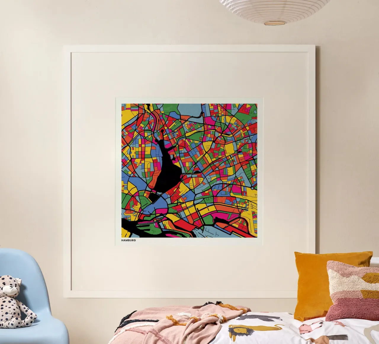 Hamburg poster da The Cartography Collection