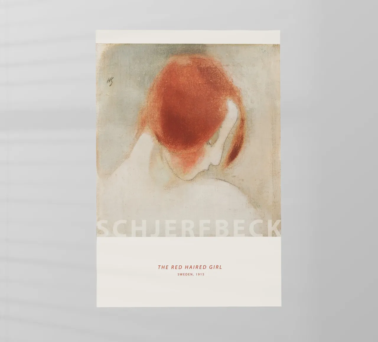 Helene Schjerfbeck - La ragazza con i capelli pellicola backlit da Old Masters