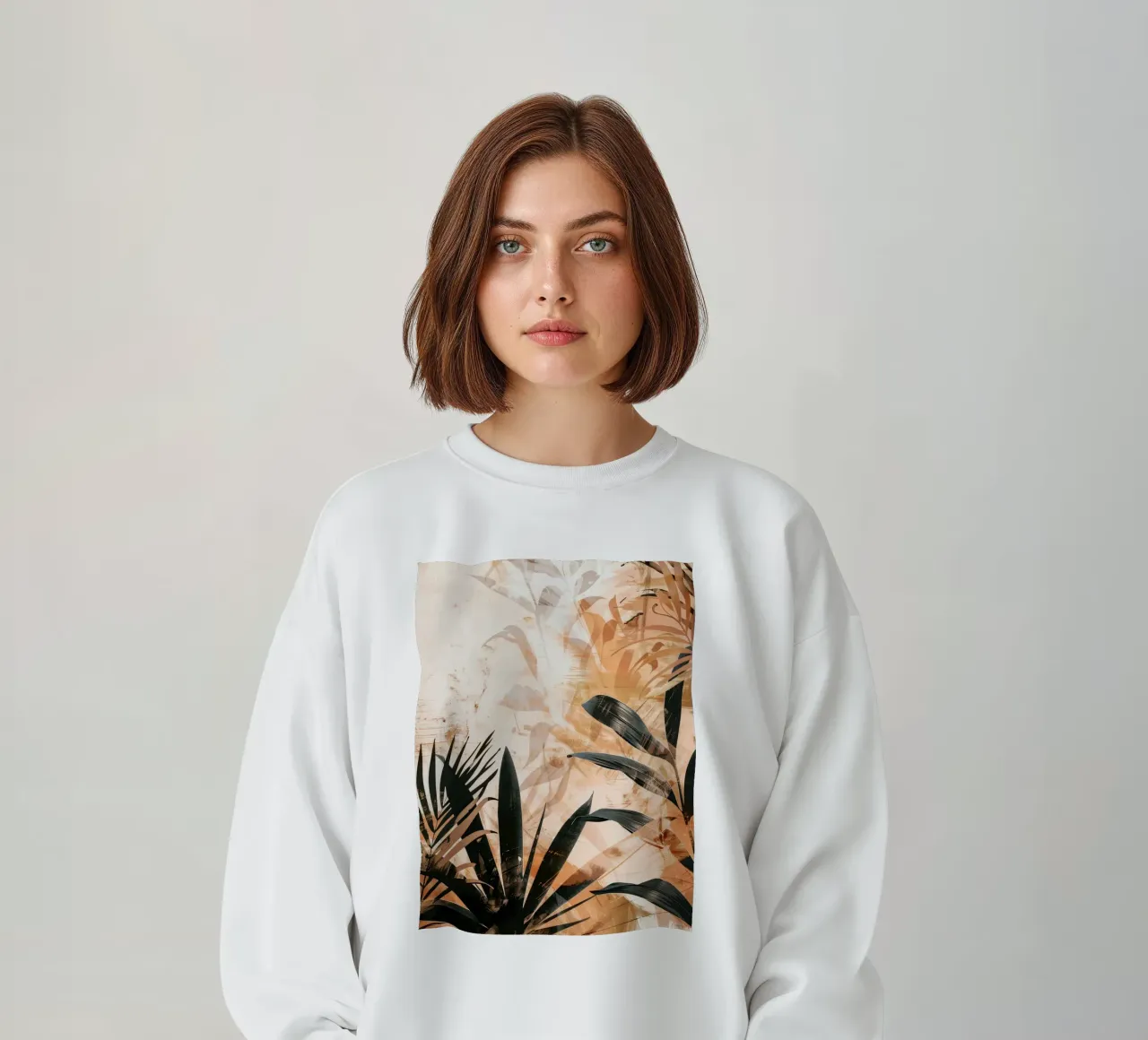 Leaves Boho C felpa da Mateo