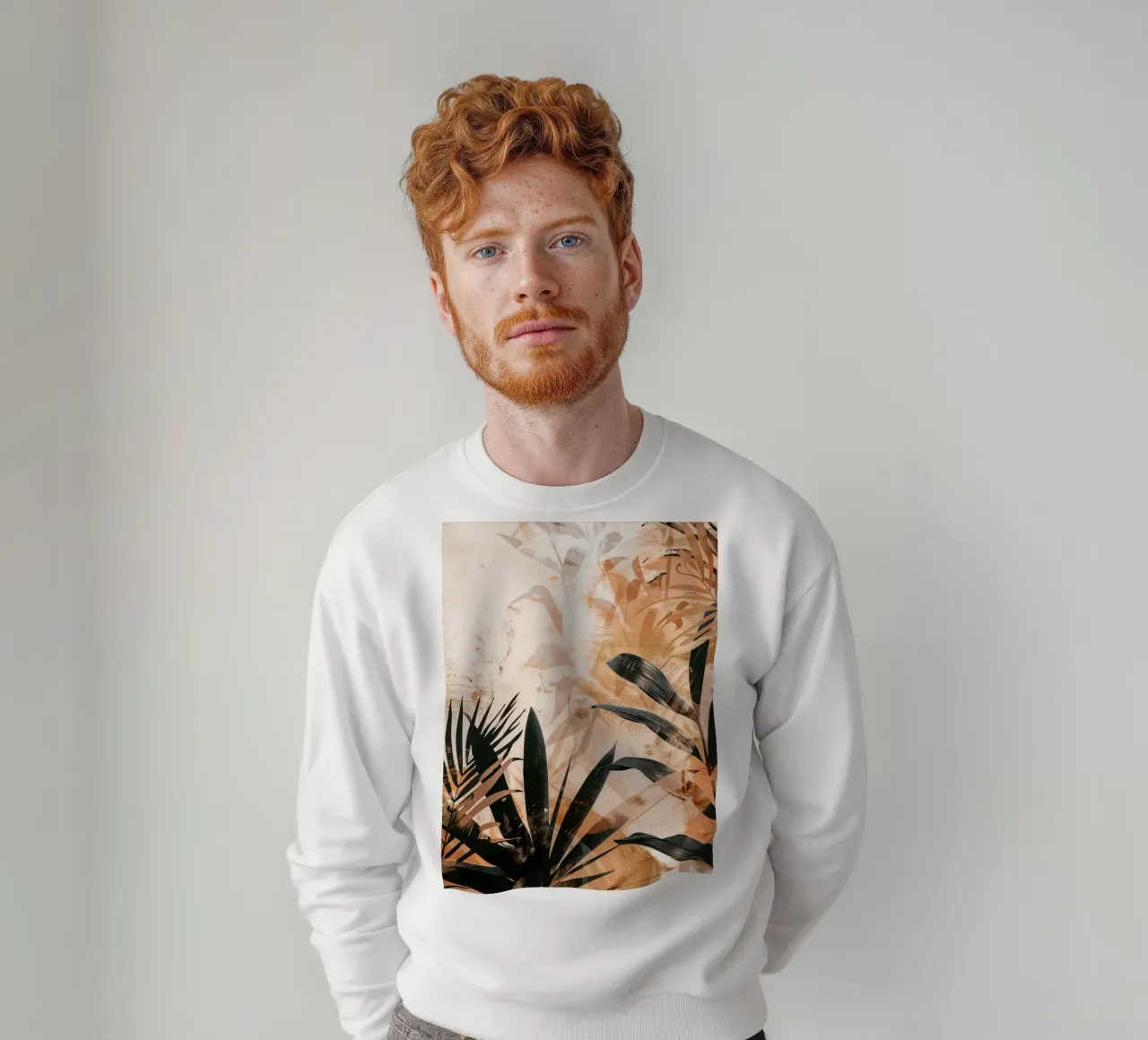 Leaves Boho C felpa da Mateo