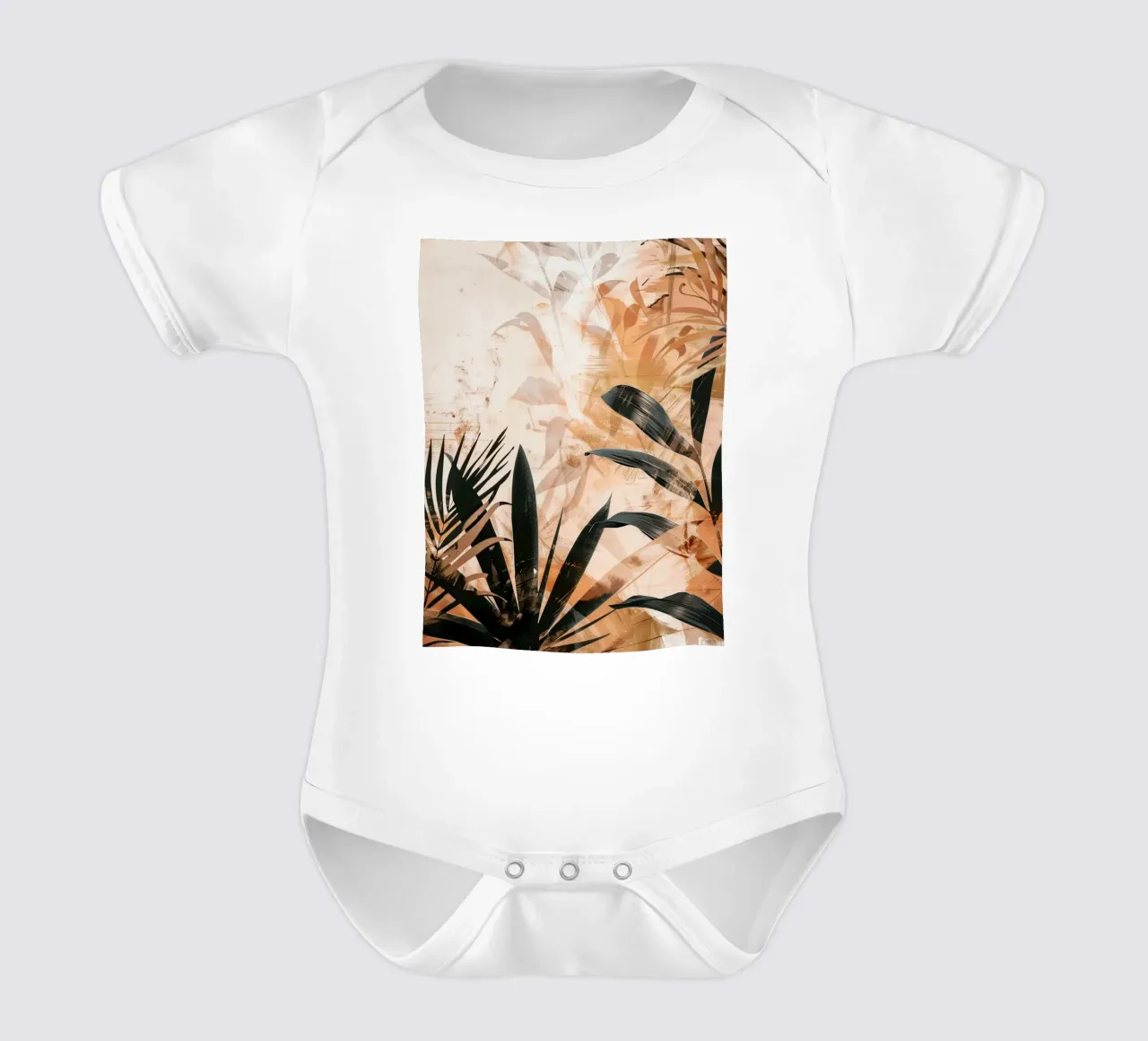 Leaves Boho C body neonato maniche corte da Mateo