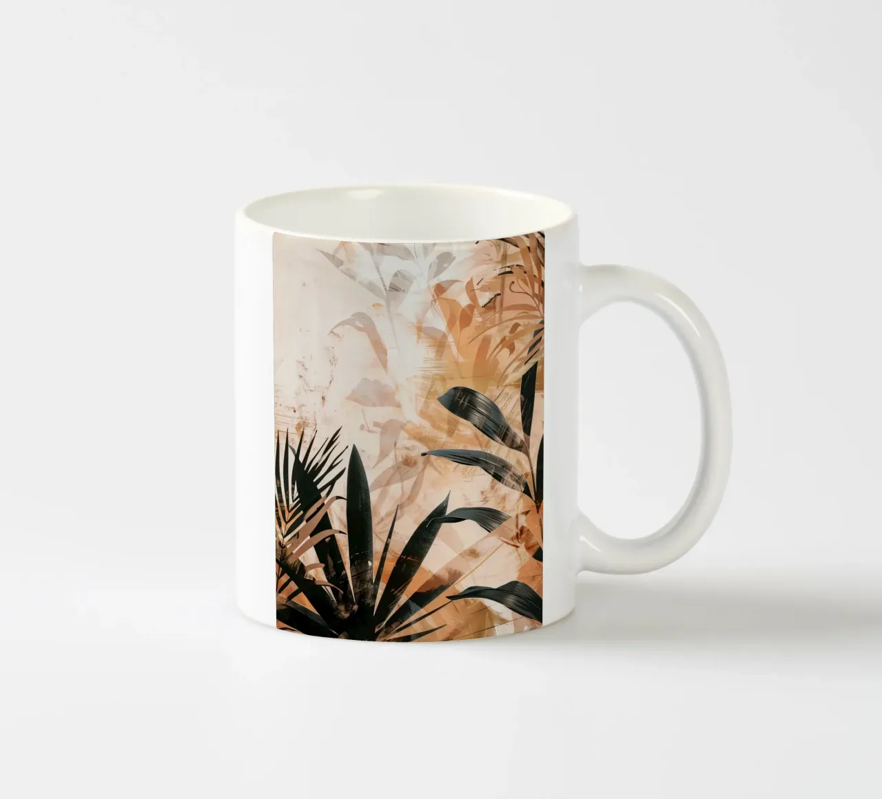 Leaves Boho C tazza in ceramica da Mateo