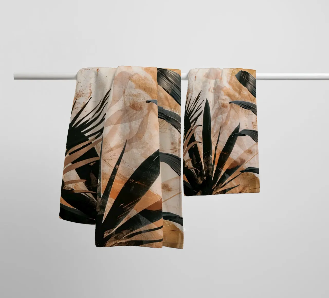 Leaves Boho C asciugamano da bagno da Mateo