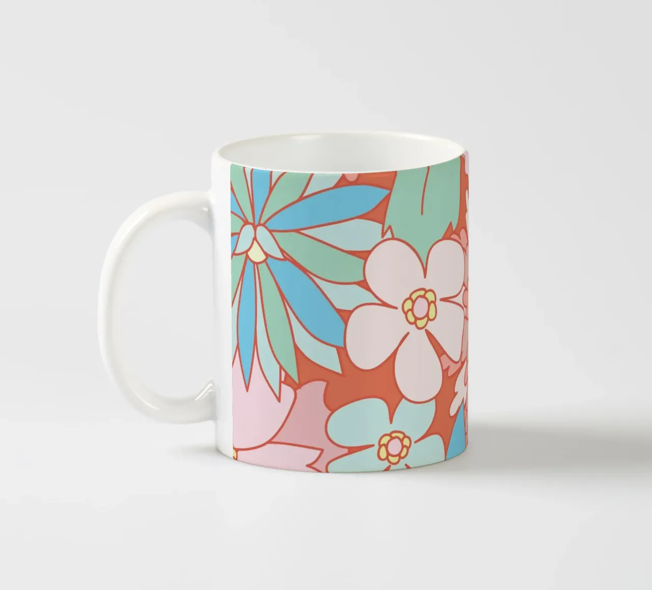 Fiori audaci tazza in ceramica da Nikitajariwala