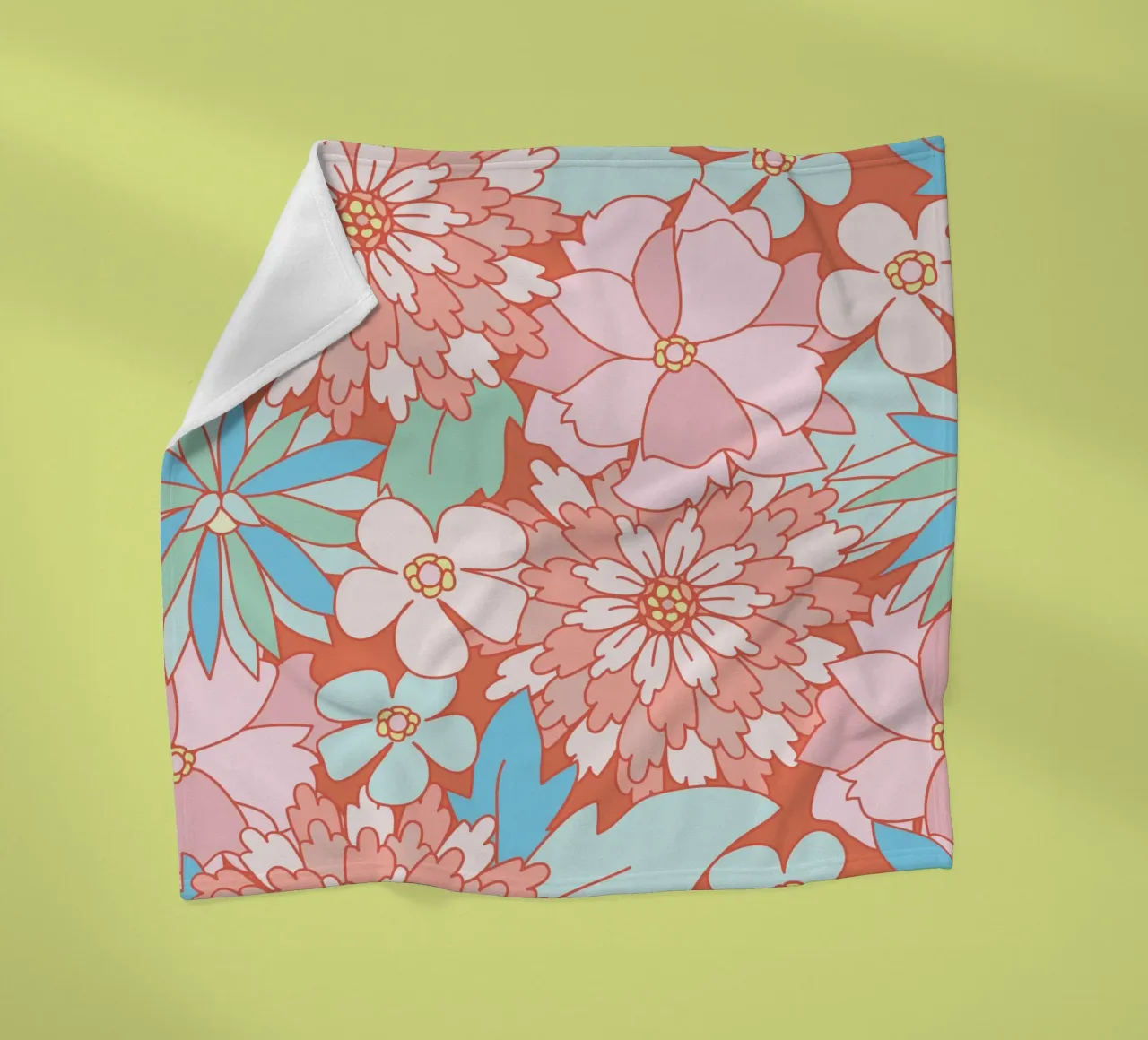 Fiori audaci coperta in pile da Nikitajariwala