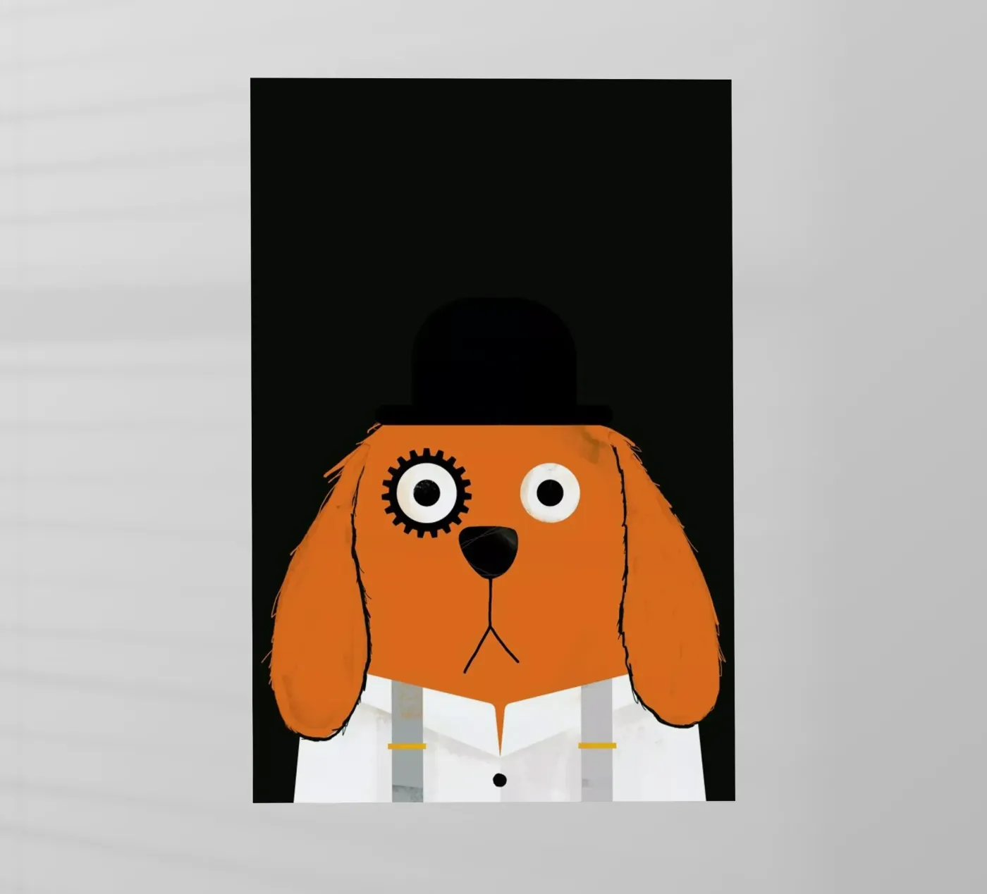 Dog Clockwork backlit folie van Doozal