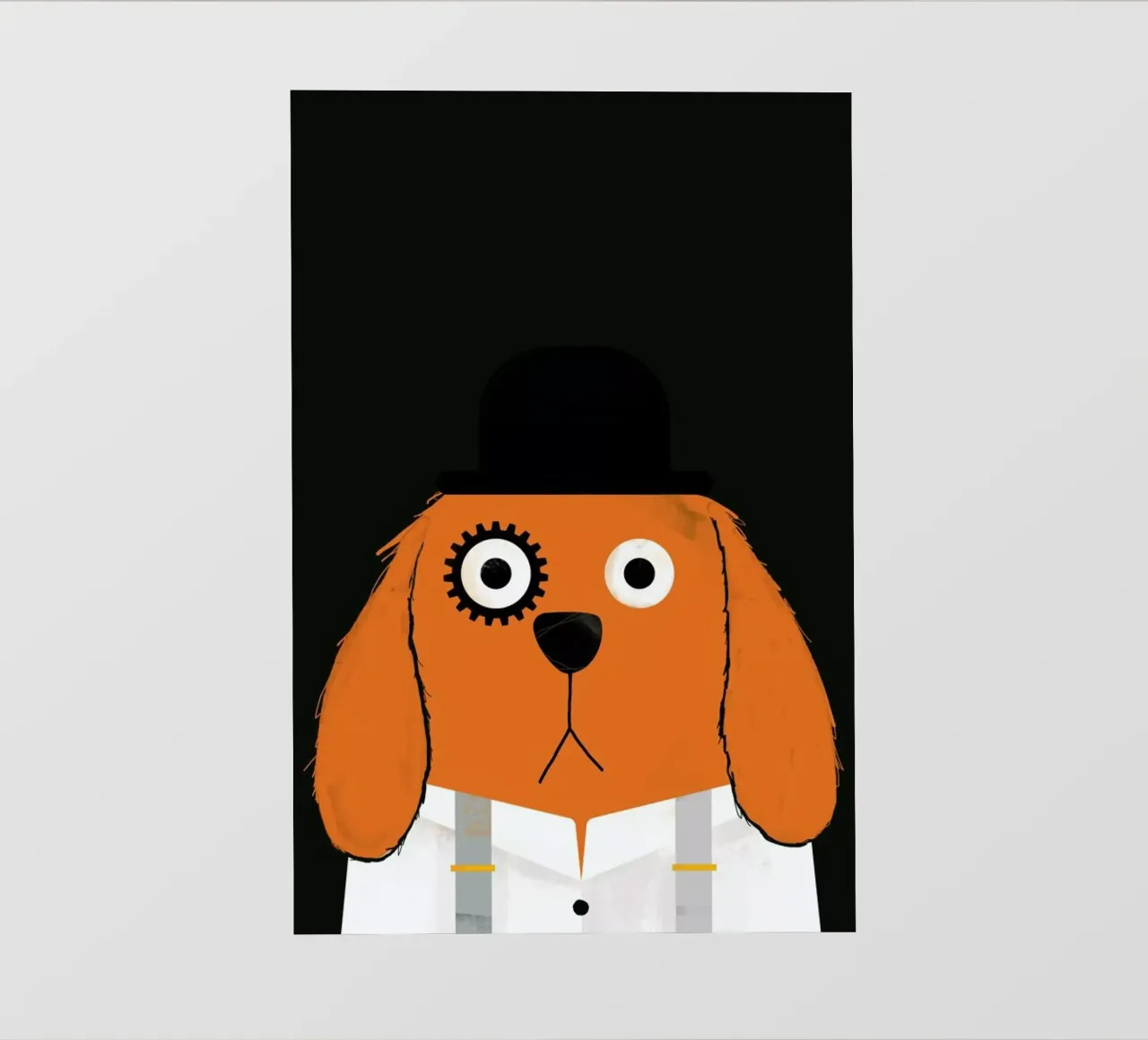 Dog Clockwork pellicola backlit da Doozal