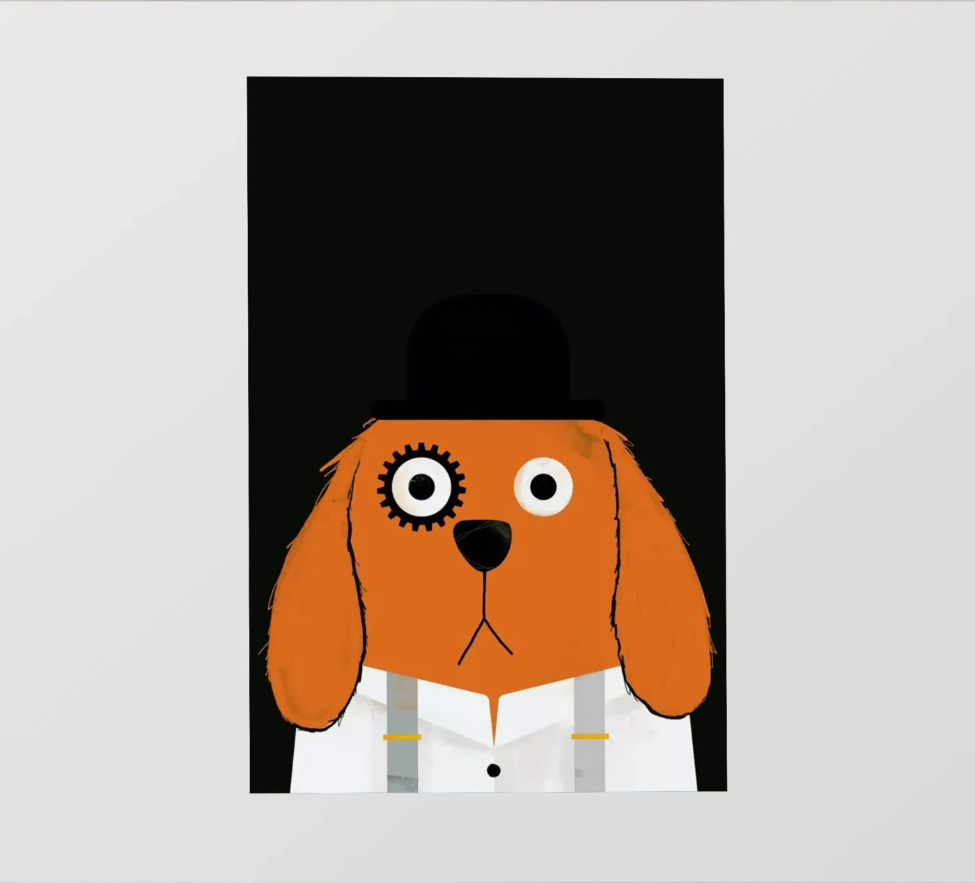 Dog Clockwork backlit folie van Doozal