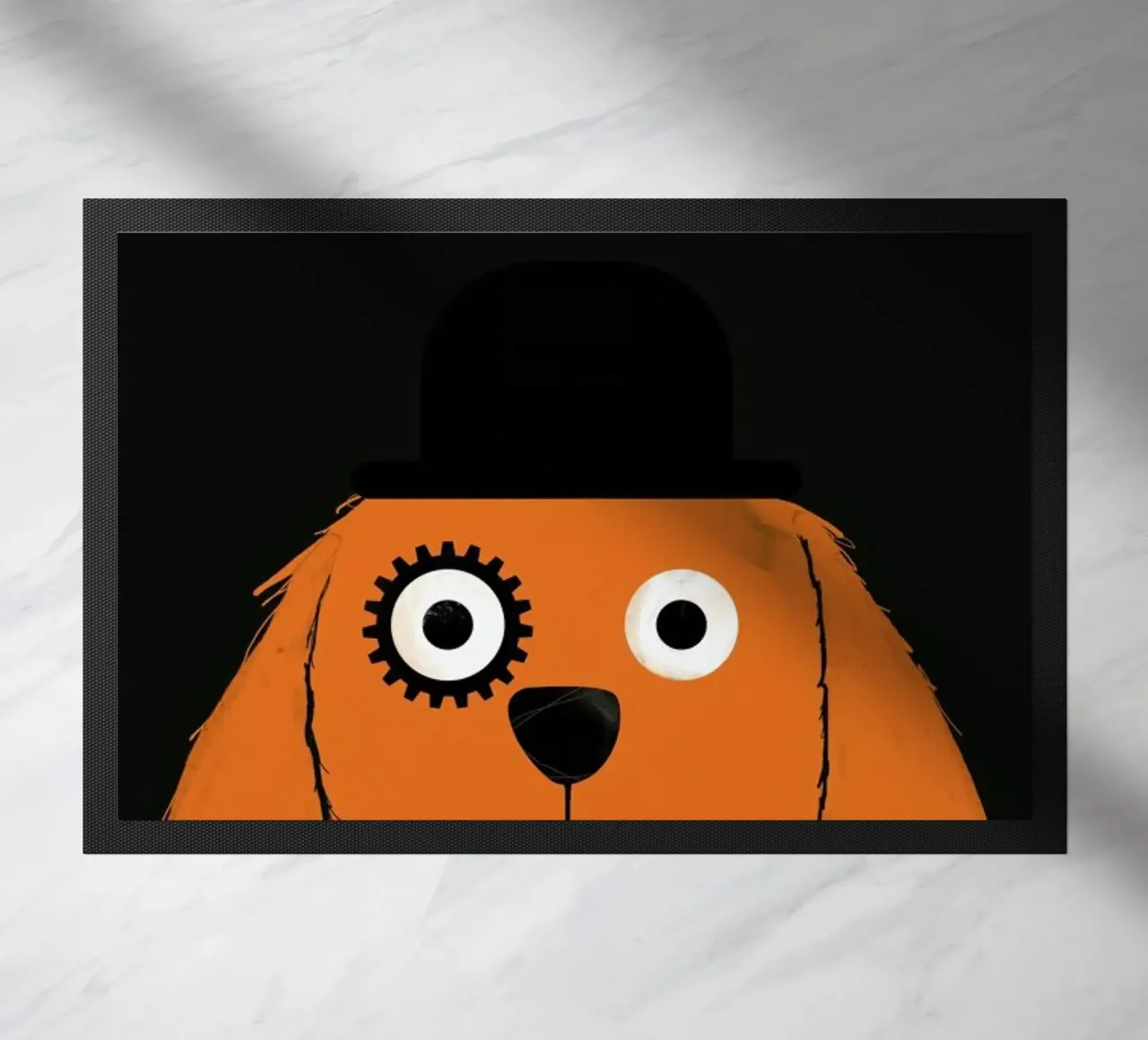 Dog Clockwork doormat by Doozal