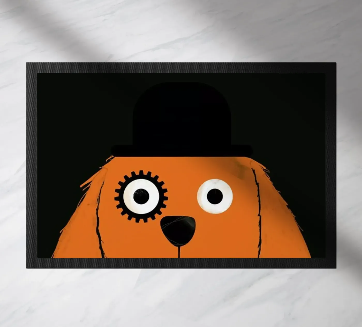 Dog Clockwork Fußmatte von Doozal