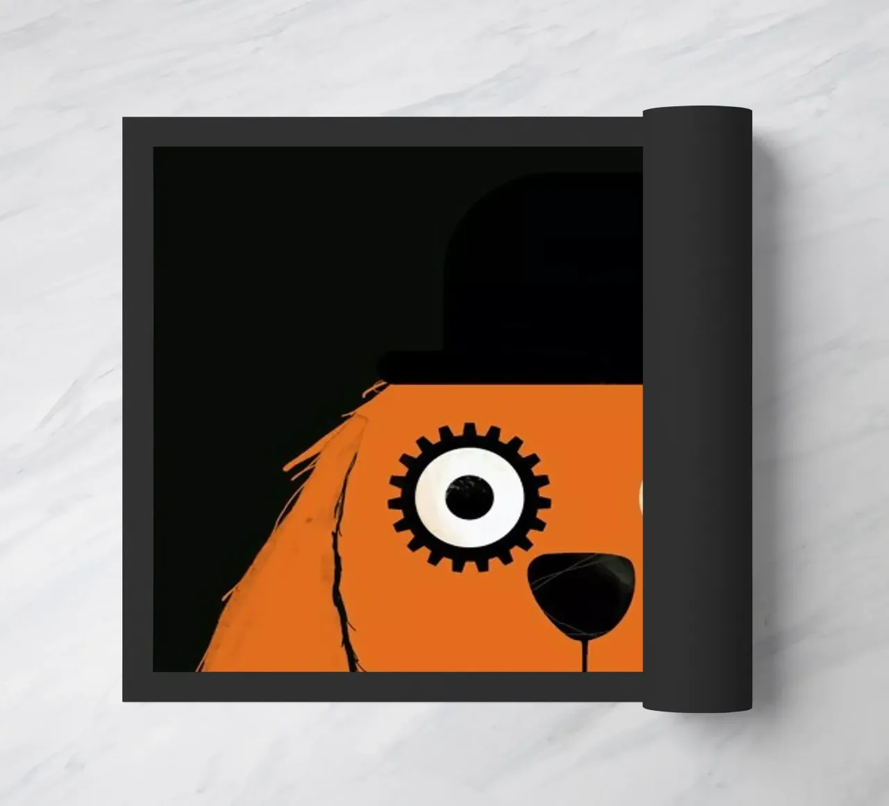 Dog Clockwork doormat by Doozal