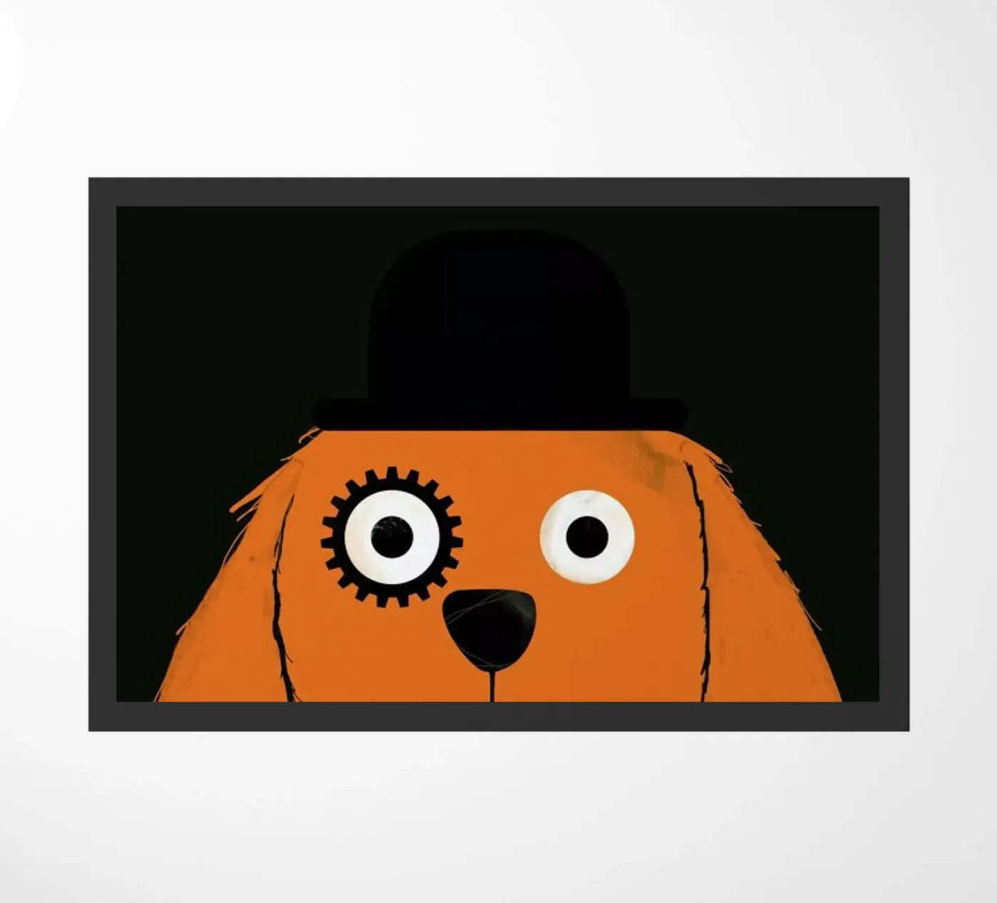 Dog Clockwork Fußmatte von Doozal