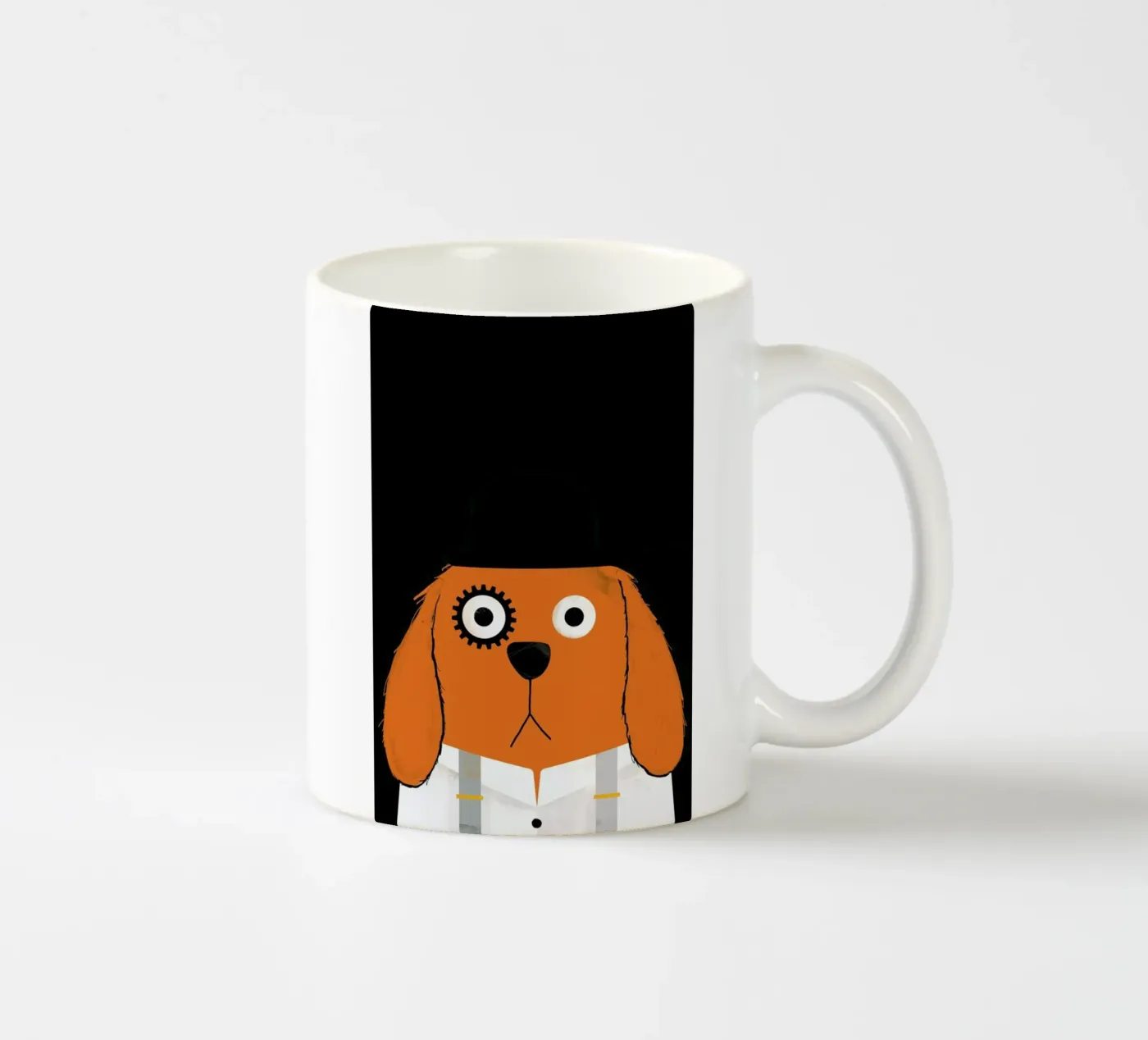 Dog Clockwork ceramic mug by Doozal