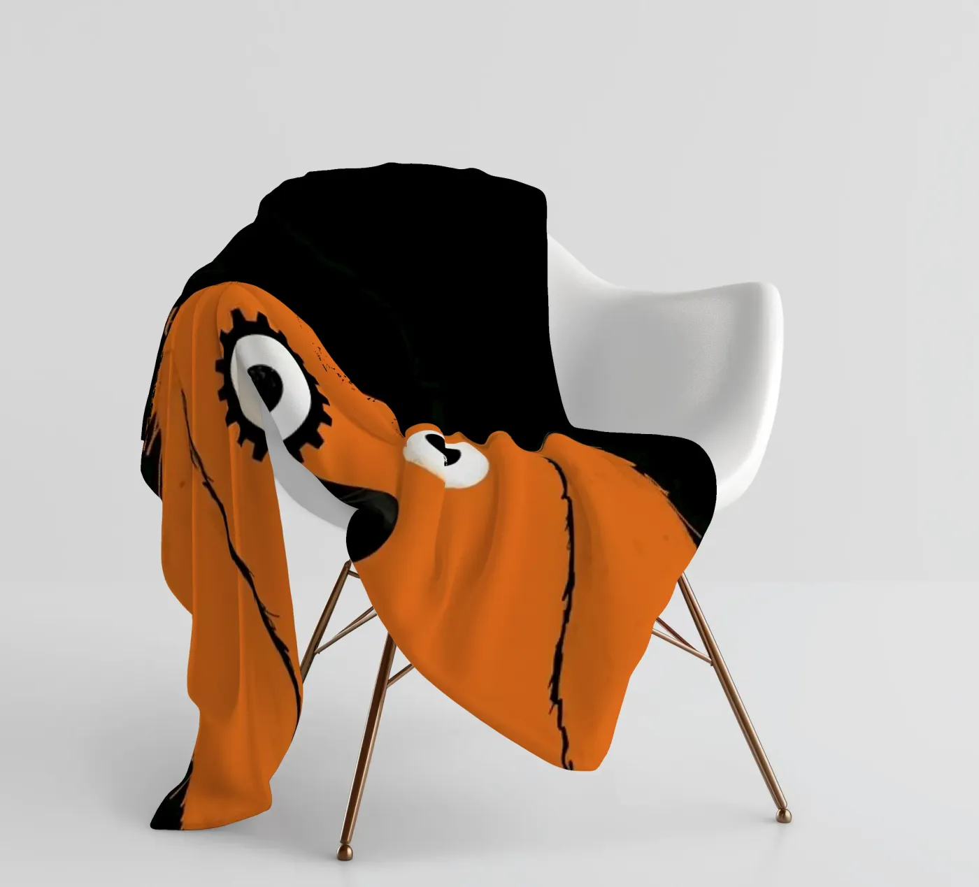 Dog Clockwork fleece blanket by Doozal