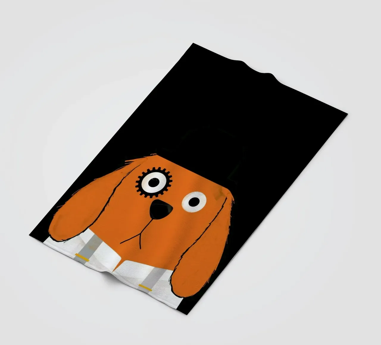 Dog Clockwork fleece blanket by Doozal