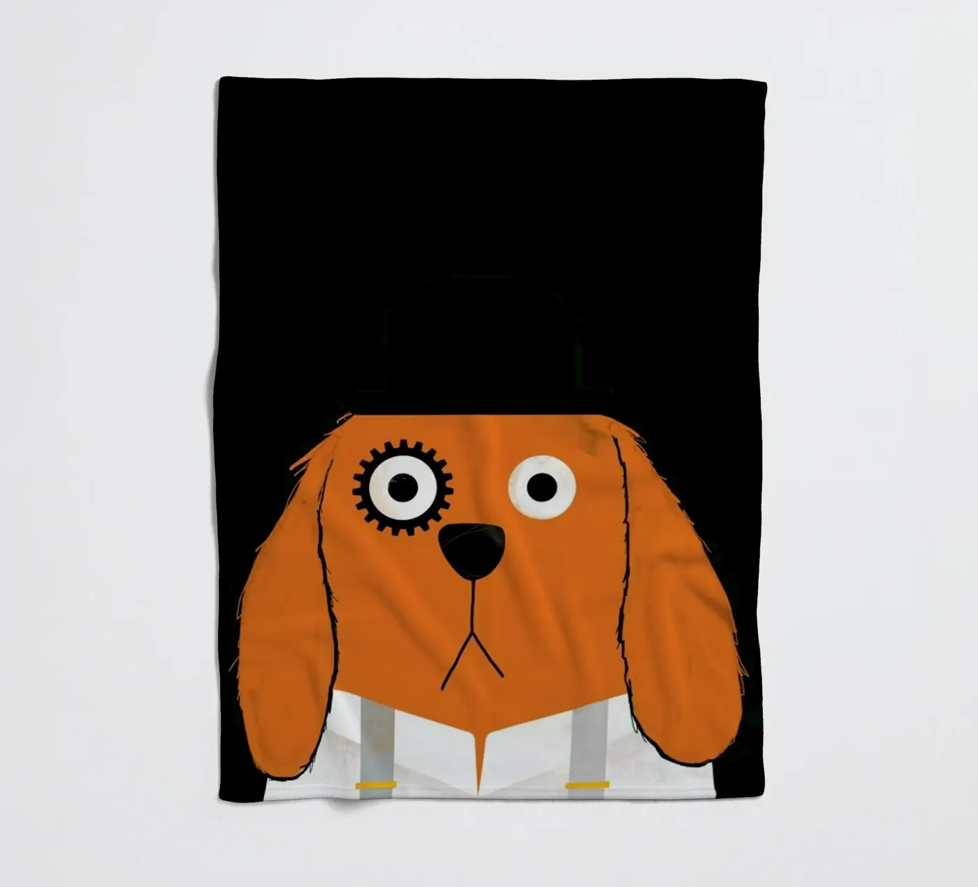 Dog Clockwork coperta in pile da Doozal