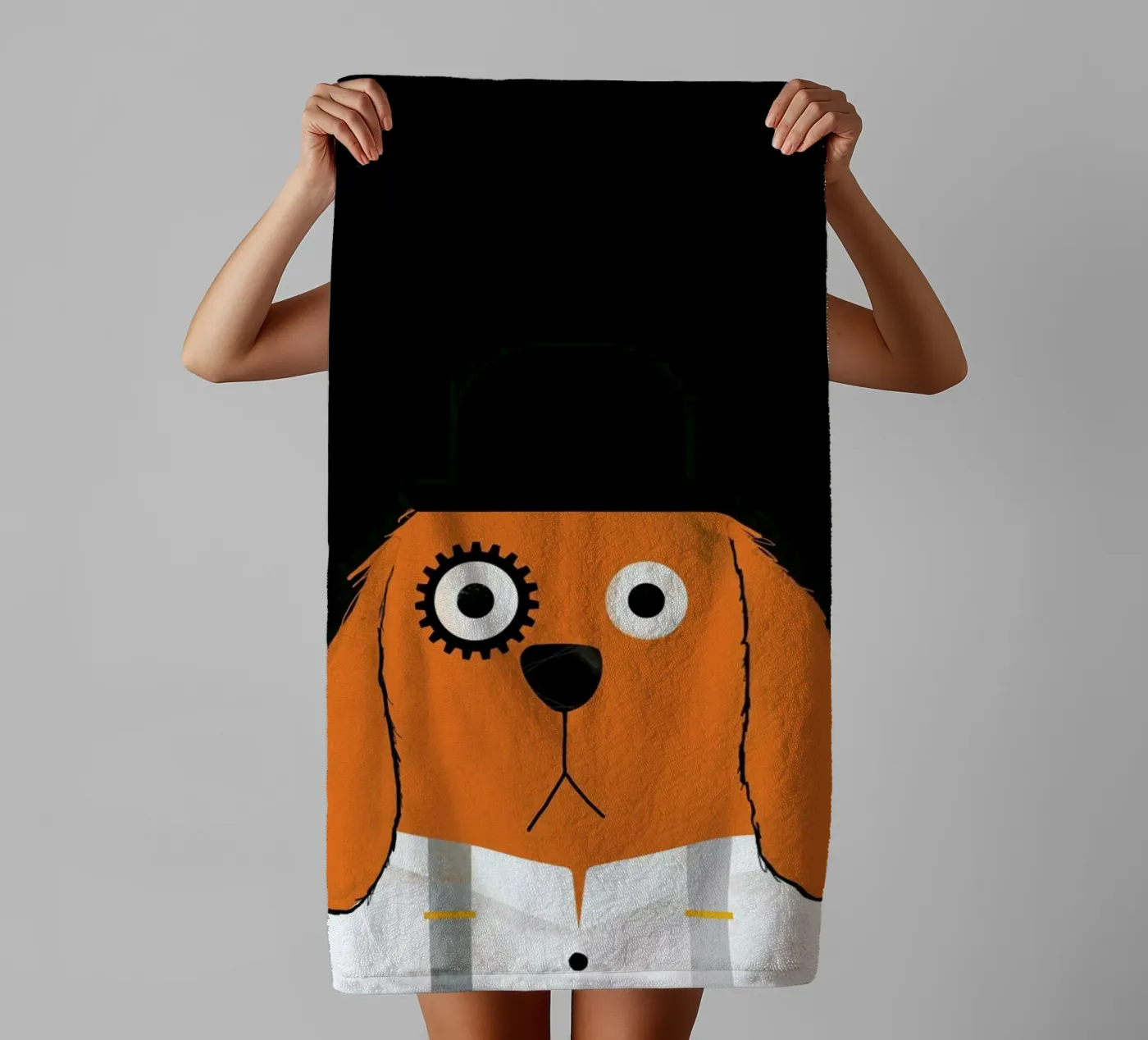 Dog Clockwork badhanddoek van Doozal