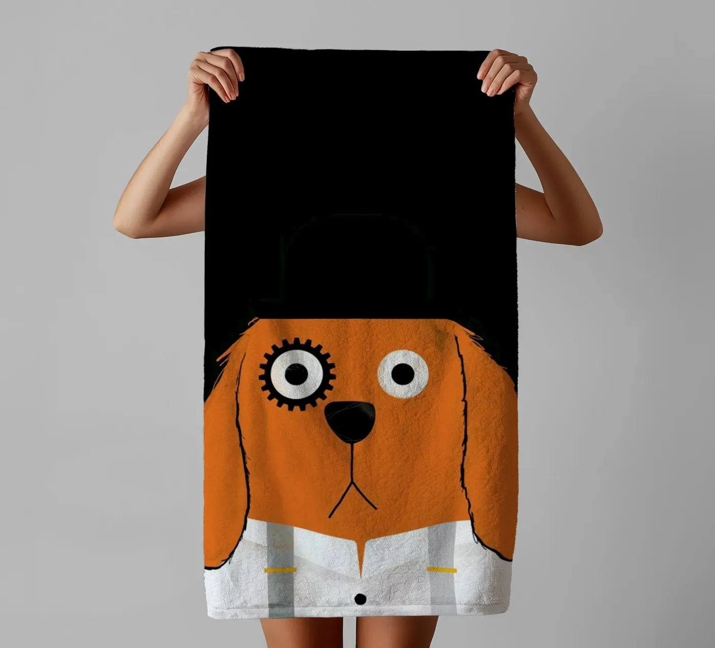 Dog Clockwork Handtuch von Doozal