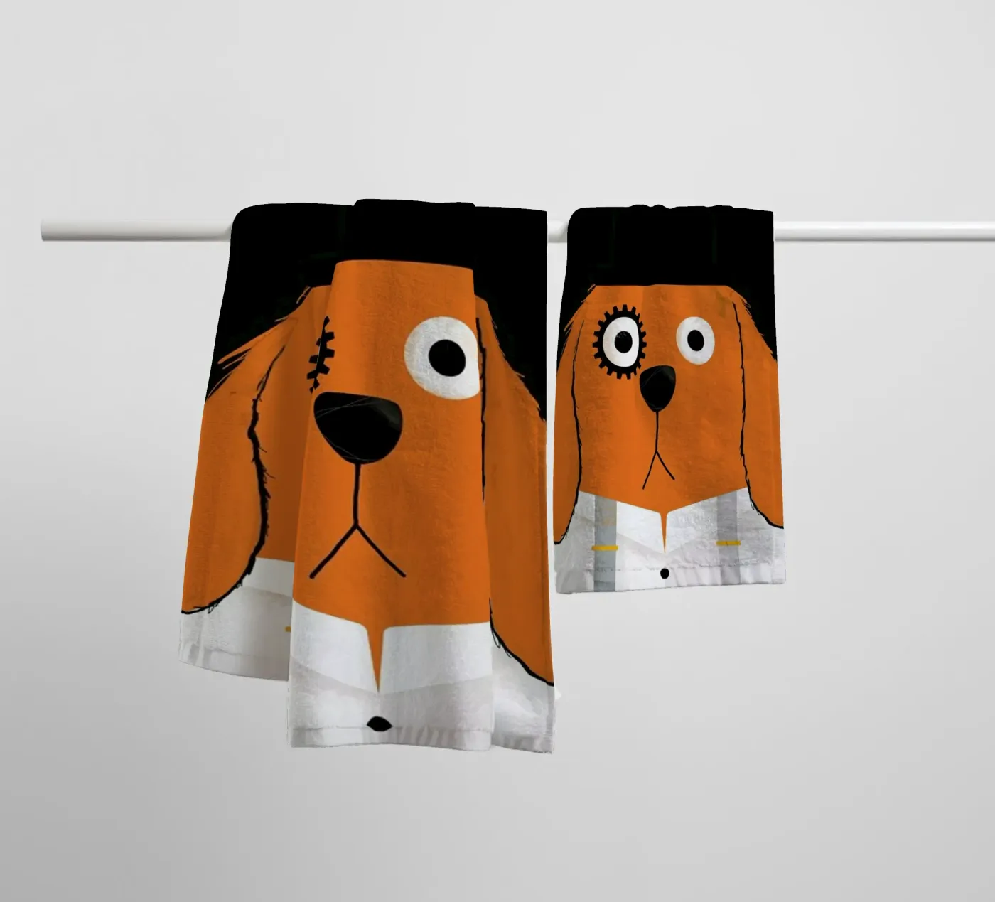 Dog Clockwork Handtuch von Doozal